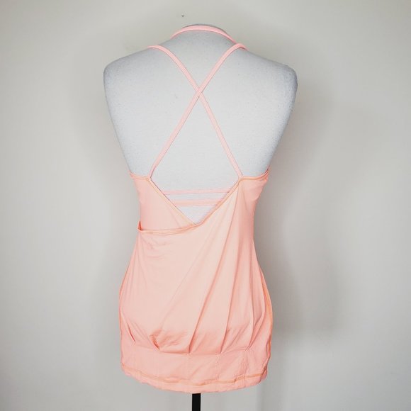 LULULEMON Flow & Go Neon Coral Strappy Tank Top - Picture 6 of 13